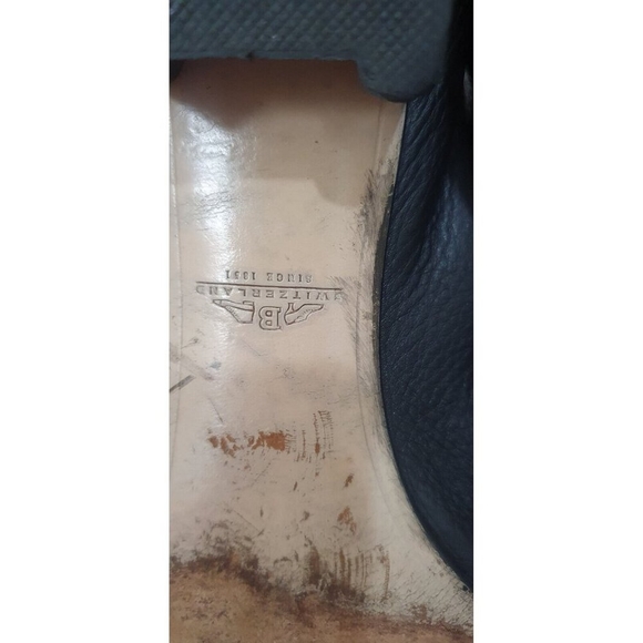 Bally Swiss - Shoes Pertisa Black Leather Size 10 - Picture 10 of 11